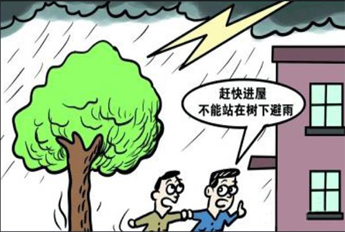 雷雨臨空，你應(yīng)該躲到哪里去